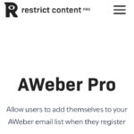 Restrict Content Pro AWeber Pro