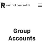 Restrict Content Pro Group Accounts