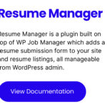 WP Job Manager Resume Manager