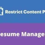 Restrict Content Pro Resume Manager