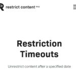 Restrict Content Pro Restriction Timeouts