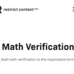 Restrict Content Pro Math Verification