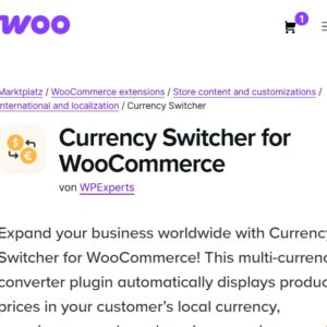 Currency Switcher For WooCommerce