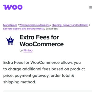 Extra Fees for WooCommerce