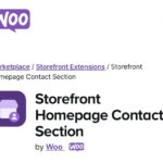 Woocommerce Storefront Homepage Contact Section