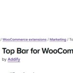 Top Bar for WooCommerce