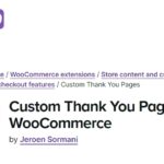 WooCommerce Custom Thank You Pages
