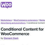 WooCommerce Conditional Content