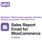 WooCommerce Sales Report Email