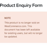 WooCommerce Product Enquiry Form
