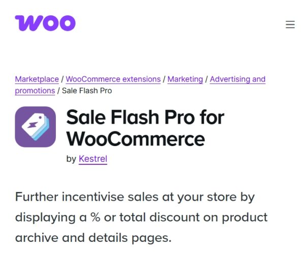 WooCommerce Sale Flash Pro