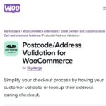 WooCommerce Postcode Address Validation