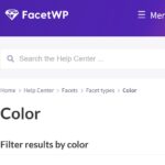FacetWP Color