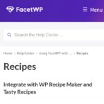 FacetWP Recipes integration