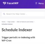 FacetWP Schedule Indexer