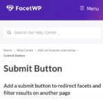 FacetWP Submit button