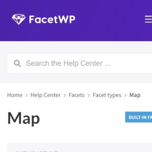 FacetWP Map Facet