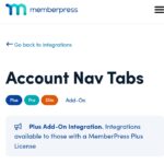 MemberPress Account Nav Tabs
