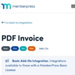 MemberPress PDF Invoice