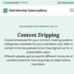 Paid Member Subscriptions Content Dripping Addon
