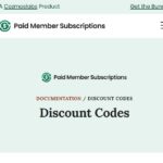 Paid Member Subscriptions Discount Codes Addon