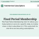 Paid Member Subscriptions Fixed Period Membership