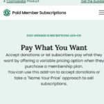 Paid Member Subscriptions Pay What You Want