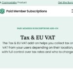 Paid Member Subscriptions Tax & EU VAT