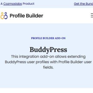 Profile Builder BuddyPress
