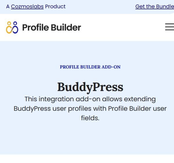 Profile Builder BuddyPress