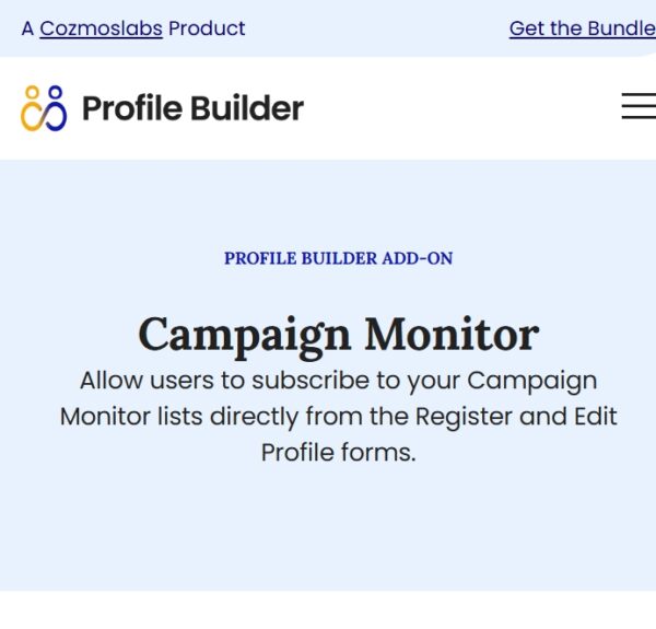 Profile Builder Campaign Monitor
