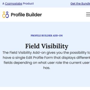 Profile Builder Field Visibility