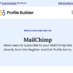 Profile Builder MailChimp Add-on