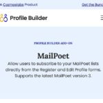 Profile Builder MailPoet