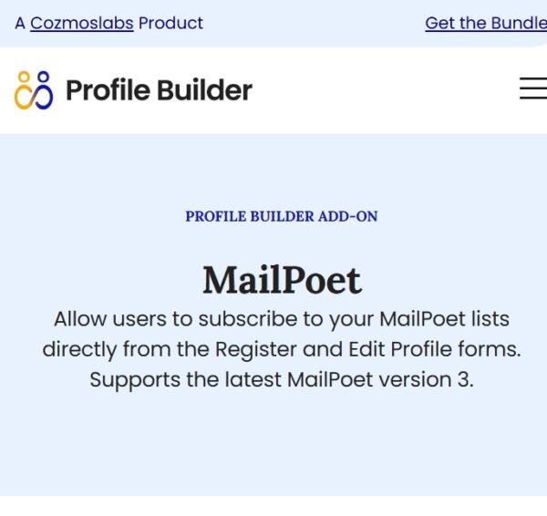 Profile Builder MailPoet