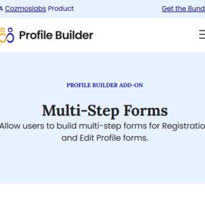 Profile Builder Multi-Step Forms Add-on