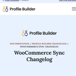Profile Builder WooCommerce Sync