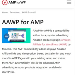 AAWP for AMP