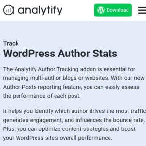 Analytify Authors Tracking