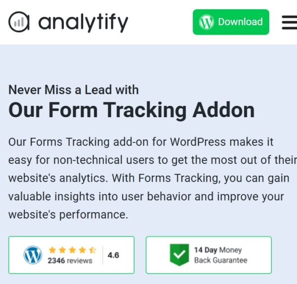 Analytify Forms Tracking