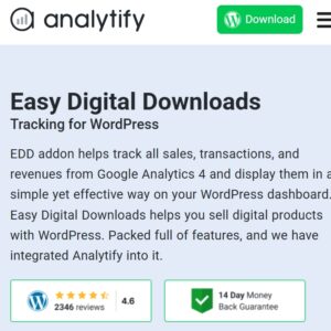 Analytify Pro Easy Digital Downloads