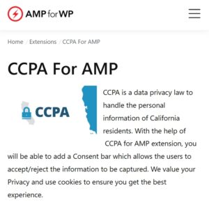 CCPA for AMP