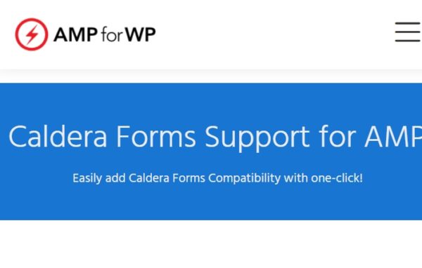 Caldera Forms for AMP