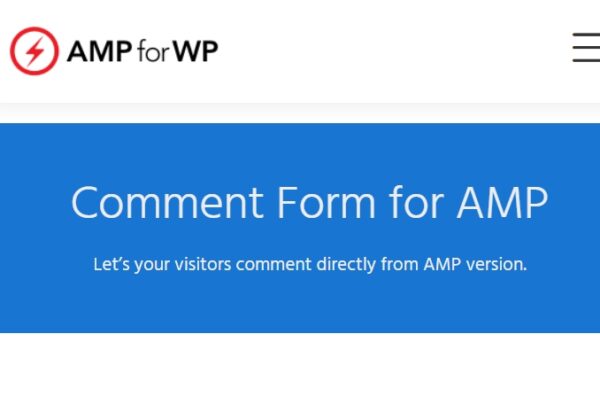 Comment Form for AMP