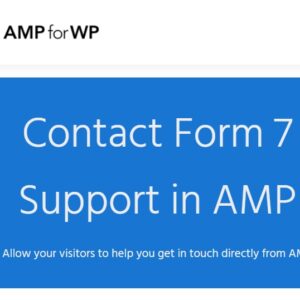 Contact Form 7 for AMP