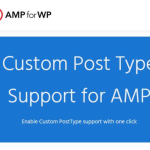 Custom Post Type Support for AMP
