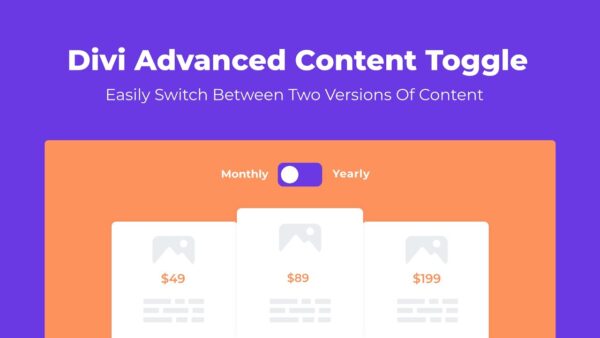 Divi Advanced Content Toggle Module