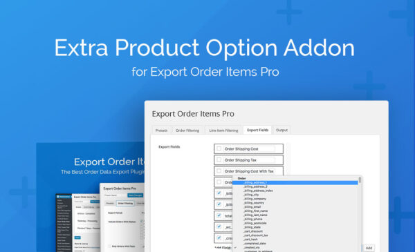 Extra Product Options Addon for Export Order Items Pro