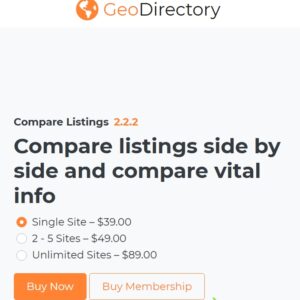 GeoDirectory Compare Listings