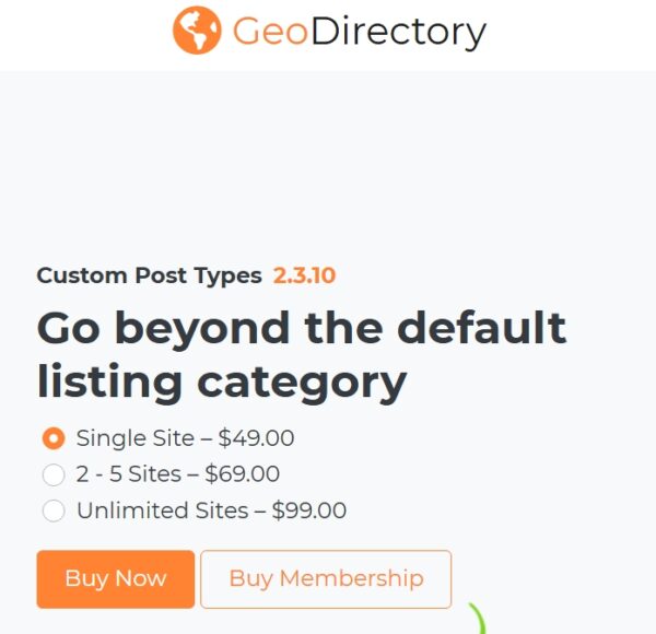 GeoDirectory Custom Post Types